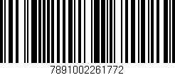 Código de barras (EAN, GTIN, SKU, ISBN): '7891002261772'