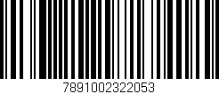 Código de barras (EAN, GTIN, SKU, ISBN): '7891002322053'