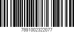 Código de barras (EAN, GTIN, SKU, ISBN): '7891002322077'
