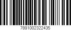 Código de barras (EAN, GTIN, SKU, ISBN): '7891002322435'