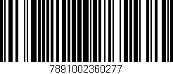 Código de barras (EAN, GTIN, SKU, ISBN): '7891002360277'