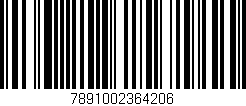 Código de barras (EAN, GTIN, SKU, ISBN): '7891002364206'