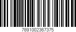 Código de barras (EAN, GTIN, SKU, ISBN): '7891002367375'