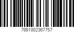 Código de barras (EAN, GTIN, SKU, ISBN): '7891002367757'