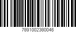 Código de barras (EAN, GTIN, SKU, ISBN): '7891002380046'