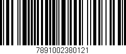 Código de barras (EAN, GTIN, SKU, ISBN): '7891002380121'