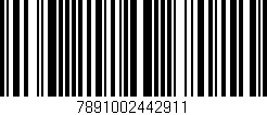 Código de barras (EAN, GTIN, SKU, ISBN): '7891002442911'