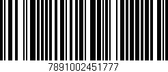 Código de barras (EAN, GTIN, SKU, ISBN): '7891002451777'