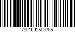Código de barras (EAN, GTIN, SKU, ISBN): '7891002508785'