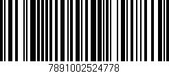Código de barras (EAN, GTIN, SKU, ISBN): '7891002524778'