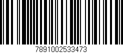 Código de barras (EAN, GTIN, SKU, ISBN): '7891002533473'