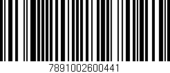Código de barras (EAN, GTIN, SKU, ISBN): '7891002600441'