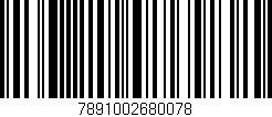 Código de barras (EAN, GTIN, SKU, ISBN): '7891002680078'