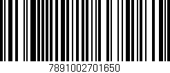 Código de barras (EAN, GTIN, SKU, ISBN): '7891002701650'