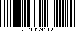 Código de barras (EAN, GTIN, SKU, ISBN): '7891002741892'