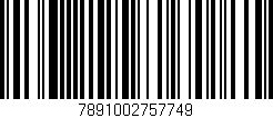 Código de barras (EAN, GTIN, SKU, ISBN): '7891002757749'