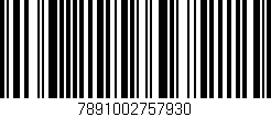 Código de barras (EAN, GTIN, SKU, ISBN): '7891002757930'