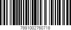 Código de barras (EAN, GTIN, SKU, ISBN): '7891002760718'