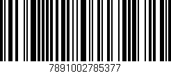 Código de barras (EAN, GTIN, SKU, ISBN): '7891002785377'