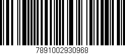 Código de barras (EAN, GTIN, SKU, ISBN): '7891002930968'