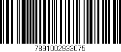 Código de barras (EAN, GTIN, SKU, ISBN): '7891002933075'