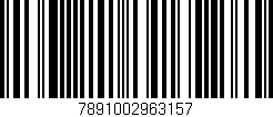 Código de barras (EAN, GTIN, SKU, ISBN): '7891002963157'