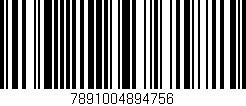 Código de barras (EAN, GTIN, SKU, ISBN): '7891004894756'