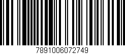 Código de barras (EAN, GTIN, SKU, ISBN): '7891006072749'