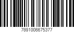 Código de barras (EAN, GTIN, SKU, ISBN): '7891006675377'