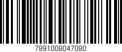 Código de barras (EAN, GTIN, SKU, ISBN): '7891008047080'