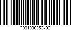 Código de barras (EAN, GTIN, SKU, ISBN): '7891008353402'