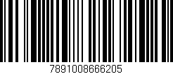 Código de barras (EAN, GTIN, SKU, ISBN): '7891008666205'