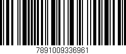 Código de barras (EAN, GTIN, SKU, ISBN): '7891009336961'