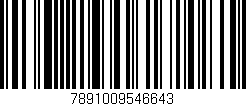 Código de barras (EAN, GTIN, SKU, ISBN): '7891009546643'