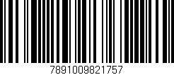 Código de barras (EAN, GTIN, SKU, ISBN): '7891009821757'
