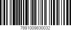 Código de barras (EAN, GTIN, SKU, ISBN): '7891009830032'