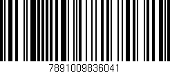 Código de barras (EAN, GTIN, SKU, ISBN): '7891009836041'