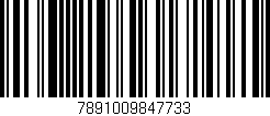 Código de barras (EAN, GTIN, SKU, ISBN): '7891009847733'