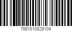 Código de barras (EAN, GTIN, SKU, ISBN): '7891010029104'