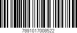 Código de barras (EAN, GTIN, SKU, ISBN): '7891017008522'
