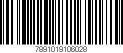 Código de barras (EAN, GTIN, SKU, ISBN): '7891019106028'