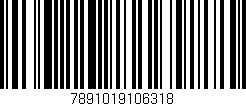 Código de barras (EAN, GTIN, SKU, ISBN): '7891019106318'
