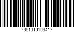 Código de barras (EAN, GTIN, SKU, ISBN): '7891019106417'
