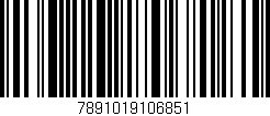 Código de barras (EAN, GTIN, SKU, ISBN): '7891019106851'