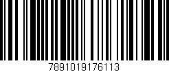 Código de barras (EAN, GTIN, SKU, ISBN): '7891019176113'