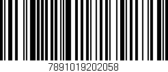 Código de barras (EAN, GTIN, SKU, ISBN): '7891019202058'