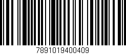 Código de barras (EAN, GTIN, SKU, ISBN): '7891019400409'