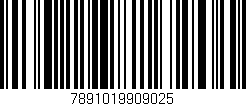 Código de barras (EAN, GTIN, SKU, ISBN): '7891019909025'