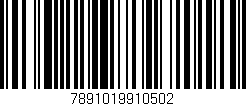 Código de barras (EAN, GTIN, SKU, ISBN): '7891019910502'