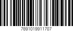 Código de barras (EAN, GTIN, SKU, ISBN): '7891019911707'